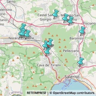 Mappa Località Caselle Inferiori, 84013 Cava de' Tirreni SA, Italia (4.605)
