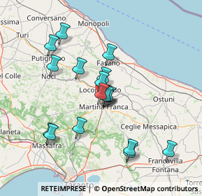 Mappa Strada Cupa-Rampone Zona A, 74015 Martina Franca TA, Italia (13.58111)