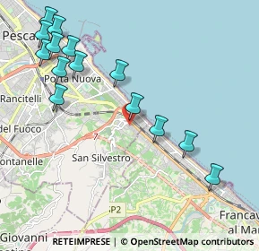 Mappa Str. Vicinale Chiappini, 65129 Pescara PE, Italia (2.54286)