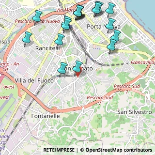Mappa Str. Colle Carullo, 65129 Pescara PE, Italia (1.4515)