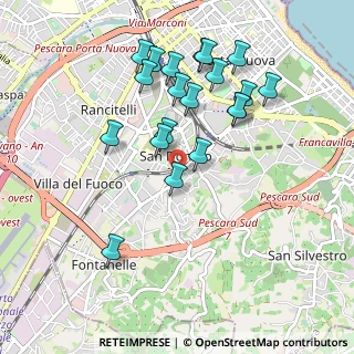 Mappa Str. Colle Carullo, 65129 Pescara PE, Italia (1.003)