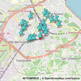 Mappa Strada Colle Carullo, 65129 Pescara PE, Italia (0.8465)