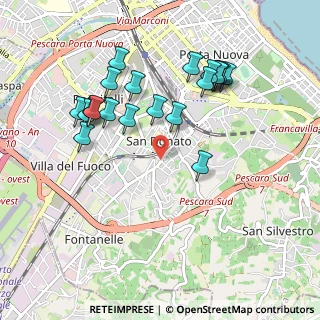 Mappa Str. Colle Carullo, 65129 Pescara PE, Italia (1.0265)