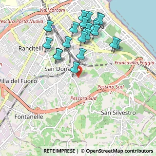 Mappa Strada Cetrullo, 65129 Pescara PE, Italia (1.1175)