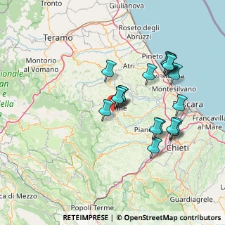Mappa Contrada Colle Formica, 65017 Penne PE, Italia (14.609)