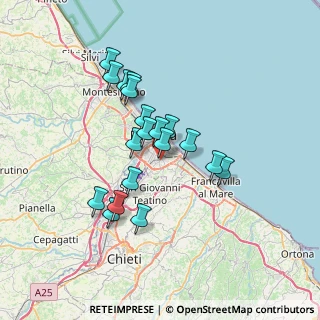 Mappa Via Tirino, 65129 Pescara PE, Italia (6.06789)
