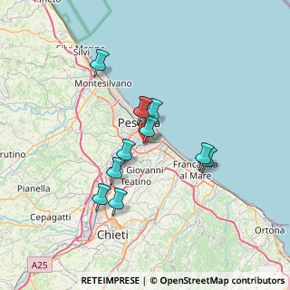 Mappa Via Tirino, 65129 Pescara PE, Italia (5.85455)