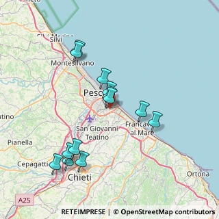 Mappa Strada Colle, 65129 Pescara PE, Italia (7.62615)