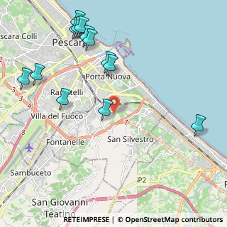Mappa Strada Colle, 65129 Pescara PE, Italia (2.72385)