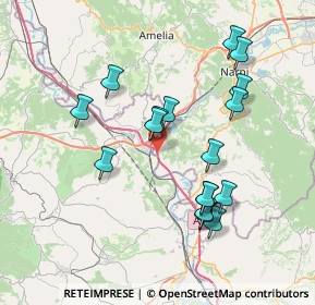 Mappa Autostrada del Sole, 05035 Narni TR, Italia (7.55706)