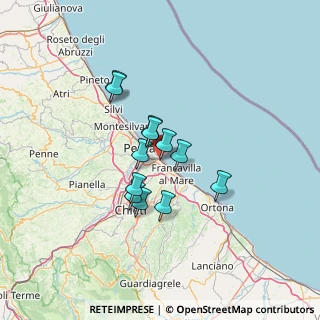 Mappa Via Parisina, 65129 Pescara PE, Italia (10.17167)