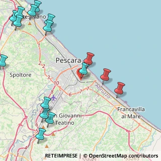 Mappa Strada della polveriera, 65129 Pescara PE, Italia (6.51938)