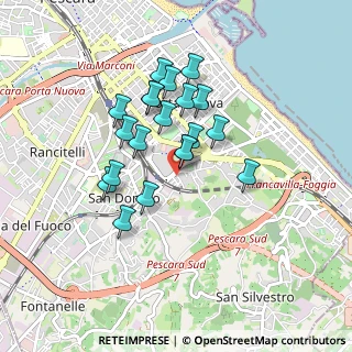Mappa Strada della polveriera, 65129 Pescara PE, Italia (0.746)