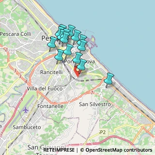 Mappa Strada della polveriera, 65129 Pescara PE, Italia (1.70533)