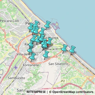 Mappa Strada della polveriera, 65129 Pescara PE, Italia (1.3555)
