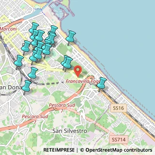 Mappa Via Romualdo Pantini, 65129 Pescara PE, Italia (1.2755)