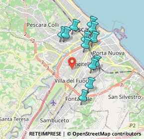 Mappa Via Aniene, 65128 Pescara PE, Italia (1.665)