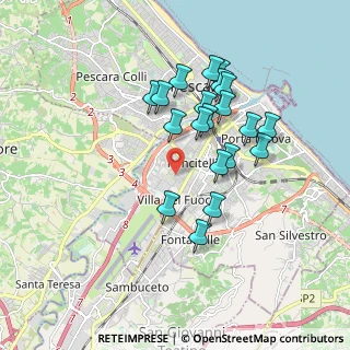 Mappa Via Aniene, 65128 Pescara PE, Italia (1.699)