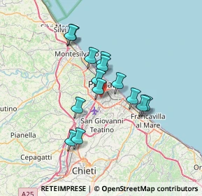Mappa Via Aniene, 65128 Pescara PE, Italia (5.78714)