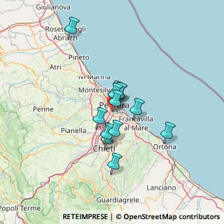 Mappa Via Aniene, 65128 Pescara PE, Italia (9.72692)