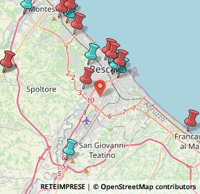 Mappa Via Aniene, 65128 Pescara PE, Italia (4.94706)