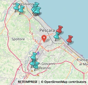 Mappa Via Aniene, 65128 Pescara PE, Italia (5.09769)