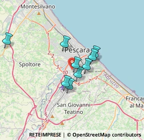 Mappa Via Aniene, 65128 Pescara PE, Italia (3.83909)