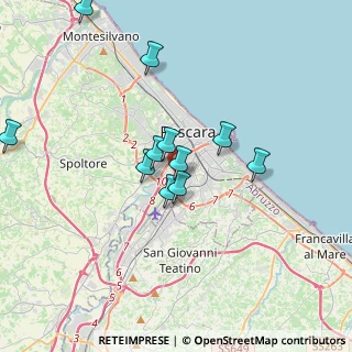 Mappa Via Aniene, 65128 Pescara PE, Italia (3.39636)