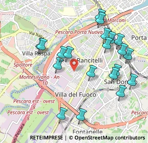 Mappa Via Aniene, 65128 Pescara PE, Italia (1.115)