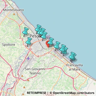 Mappa Strada Colle Pineta, 65129 Pescara PE, Italia (3.07833)