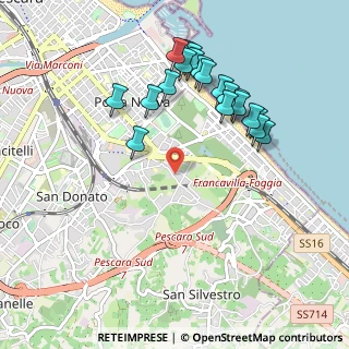 Mappa Strada Colle Pineta, 65129 Pescara PE, Italia (1.051)