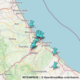 Mappa Strada Colle Pineta, 65129 Pescara PE, Italia (9.89727)