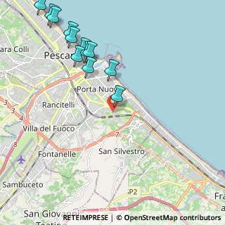 Mappa Strada Colle Pineta, 65129 Pescara PE, Italia (2.68667)