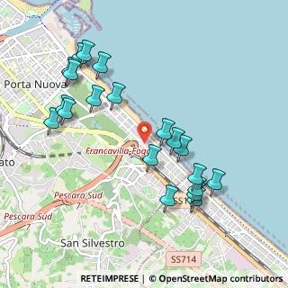 Mappa Piazza Alcyone, 65129 Pescara PE, Italia (1.117)