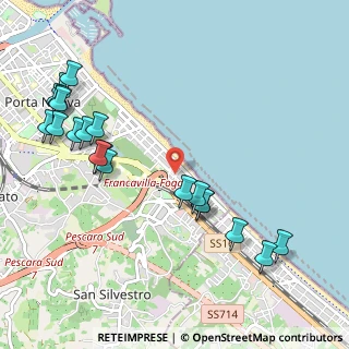 Mappa Piazza Alcyone, 65129 Pescara PE, Italia (1.297)