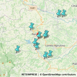 Mappa Via dei Sartori, 65017 Penne PE, Italia (3.75273)