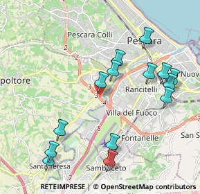 Mappa Via Madrid, 65010 Villa Raspa PE, Italia (2.31857)