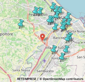 Mappa Via Madrid, 65010 Villa Raspa PE, Italia (2.321)