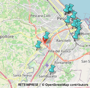 Mappa Via Madrid, 65010 Villa Raspa PE, Italia (2.62385)