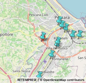 Mappa Via Madrid, 65010 Villa Raspa PE, Italia (2.26818)