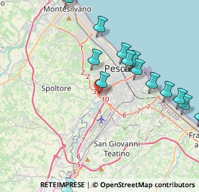 Mappa Via Madrid, 65010 Villa Raspa PE, Italia (5.335)