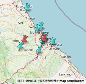 Mappa Via Madrid, 65010 Villa Raspa PE, Italia (9.20727)