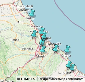 Mappa Via Madrid, 65010 Villa Raspa PE, Italia (13.38727)