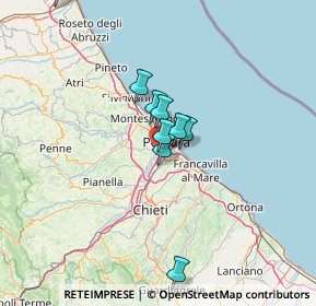 Mappa Via Madrid, 65010 Villa Raspa PE, Italia (15.88545)