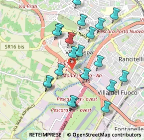 Mappa Via Madrid, 65010 Villa Raspa PE, Italia (1.006)