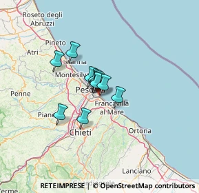 Mappa Viale Antonelli, 65129 Pescara PE, Italia (7.06417)