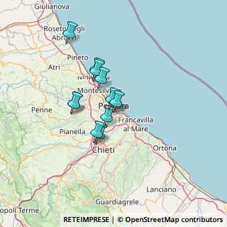 Mappa Via Alessandro Volta, 65100 Pescara PE, Italia (10.62545)