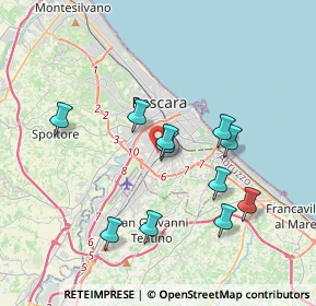 Mappa Via Lago Sant'Angelo, 65129 Pescara PE, Italia (3.62727)