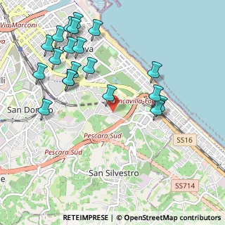 Mappa Via Terra Vergine, 65129 Pescara PE, Italia (1.246)