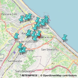 Mappa Via della Fornace Bizzarri, 65129 Pescara PE, Italia (1.8165)